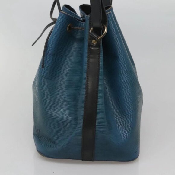 LOUIS VUITTON Epi Petit Noe Shoulder Bag Bicolor Black Blue M44152 Auth 116467 - Picture 5 of 15